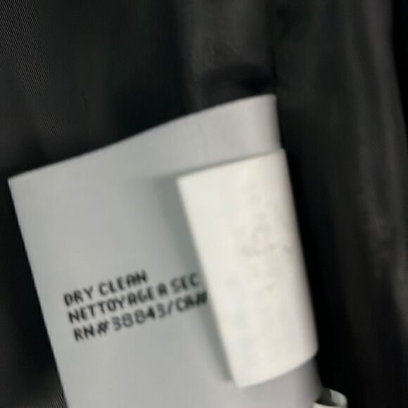 DKNY Black Winter Coat With Fur Collar - Picture 11 of 12